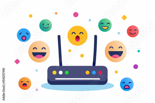 router happy tears flying wifi