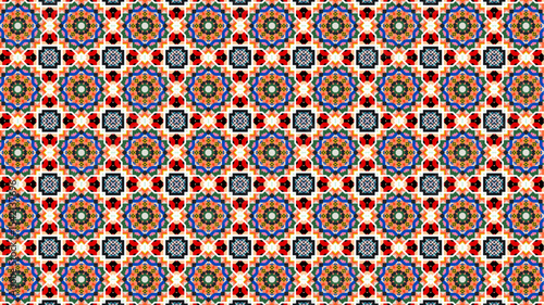 Abstract and geometric Seamless Pattern design suitable for fabric or wrapping paper.