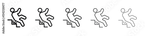 Accident icon Symbol concept for web design.simple line vector icon. logo illustration.