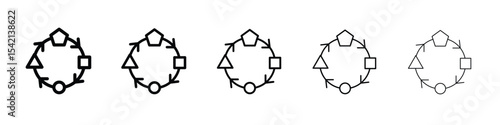 Adaptation icon Symbol concept for web design.simple line vector icon. logo illustration.
