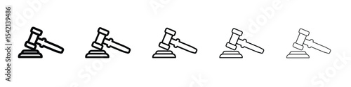 Auction icon Symbol concept for web design.simple line vector icon. logo illustration.