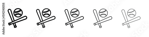 Baseball icon Symbol concept for web design.simple line vector icon. logo illustration.