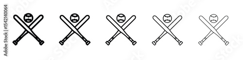 Baseball icon Symbol concept for web design.simple line vector icon. logo illustration.