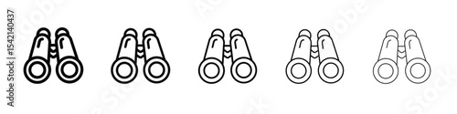 Binoculars icon Symbol concept for web design.simple line vector icon. logo illustration.