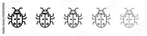 Bugs icon Symbol concept for web design.simple line vector icon. logo illustration.