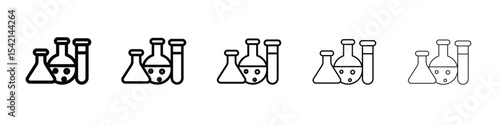 Chemistry icon Symbol concept for web design.simple line vector icon. logo illustration.