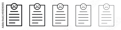 Complaint icon Symbol concept for web design.simple line vector icon. logo illustration.