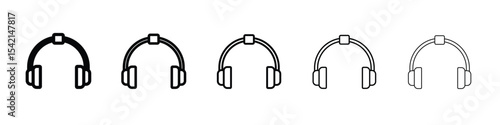 Ear muffs icon Symbol concept for web design.simple line vector icon. logo illustration.