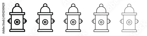 Fire hydrant icon Symbol concept for web design.simple line vector icon. logo illustration.