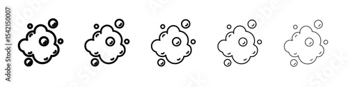 Foam icon Symbol concept for web design.simple line vector icon. logo illustration.