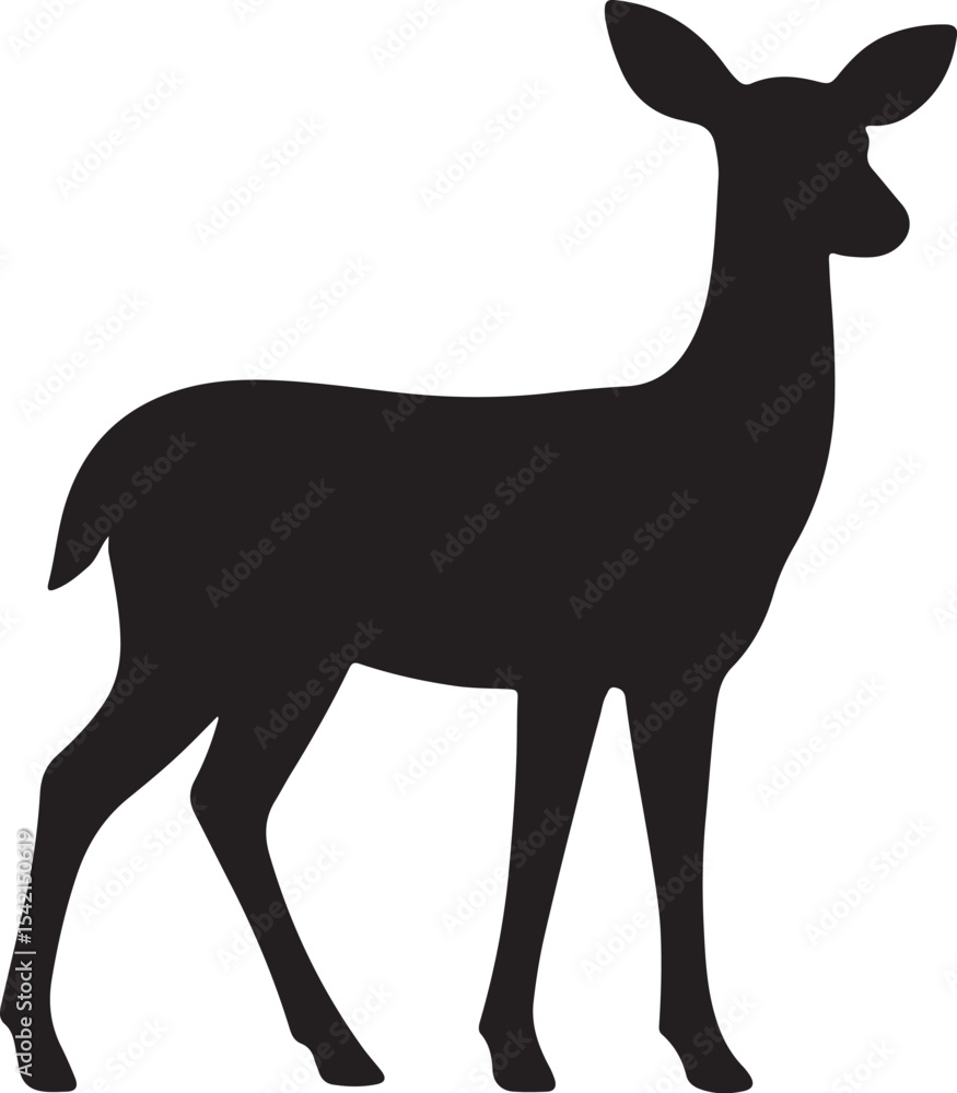 Fototapeta premium Deer vector art হরিণ