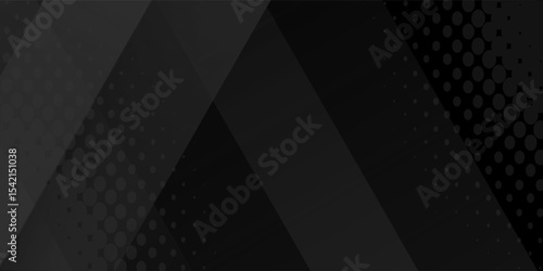 Black abstract background. Elegant dark diagonal shape elements. Modern luxury grey gradient graphic design.vector