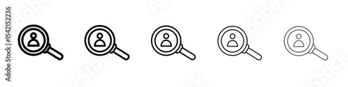 Hiring icon Symbol concept for web design.simple line vector icon. logo illustration.