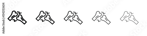 Joint icon Symbol concept for web design.simple line vector icon. logo illustration.