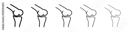 Joint icon Symbol concept for web design.simple line vector icon. logo illustration.
