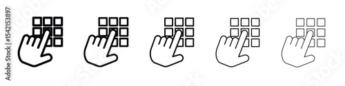 Keypad icon Symbol concept for web design.simple line vector icon. logo illustration.
