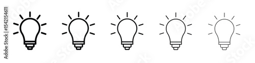 Light bulb icon Symbol concept for web design.simple line vector icon. logo illustration.