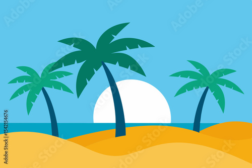 palm trees on the beach
