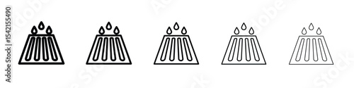Manhole icon Symbol concept for web design.simple line vector icon. logo illustration.