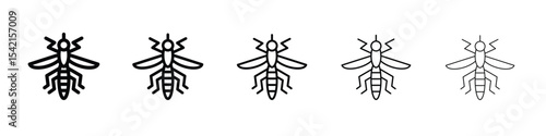 Mosquito icon Symbol concept for web design.simple line vector icon. logo illustration.