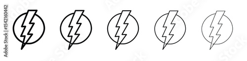 Power icon Symbol concept for web design.simple line vector icon. logo illustration.