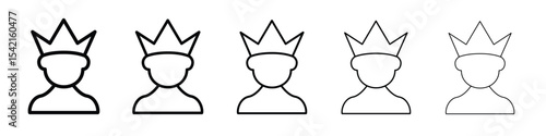 Premium User icon Symbol concept for web design.simple line vector icon. logo illustration.