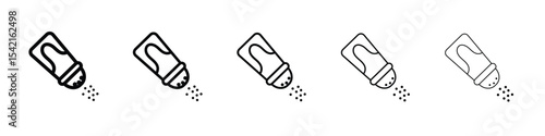 Salt shaker icon Symbol concept for web design.simple line vector icon. logo illustration.