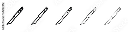 Scalpel icon Symbol concept for web design.simple line vector icon. logo illustration.