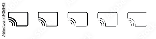 Screencast icon Symbol concept for web design.simple line vector icon. logo illustration.