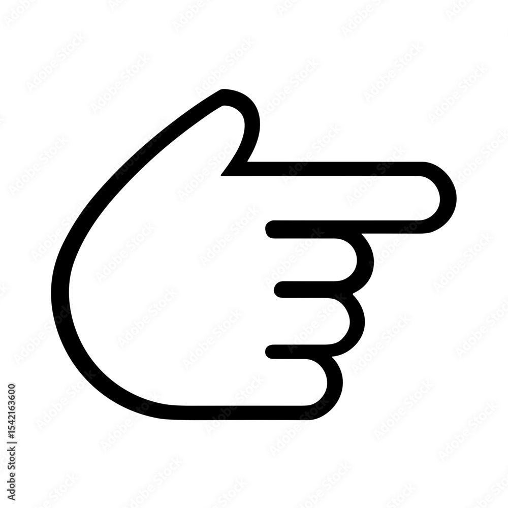 White Right Pointing Backhand Index White Right Pointing Backhand Index