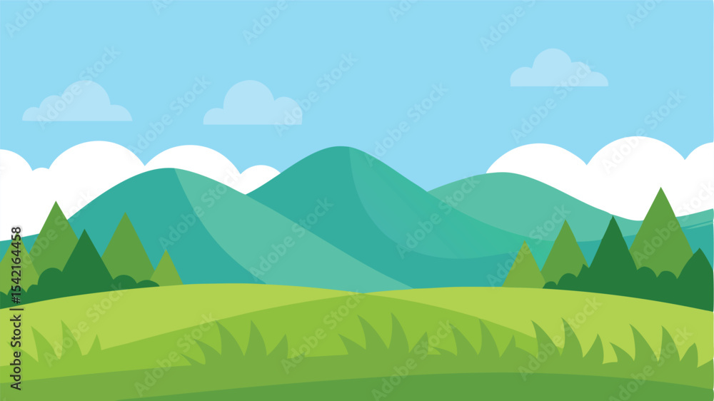 Obraz premium grass natural landscape background.