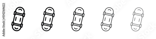 Skateboard icon Symbol concept for web design.simple line vector icon. logo illustration.