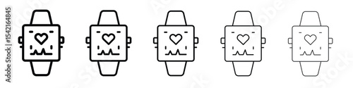 Smart watch icon Symbol concept for web design.simple line vector icon. logo illustration.