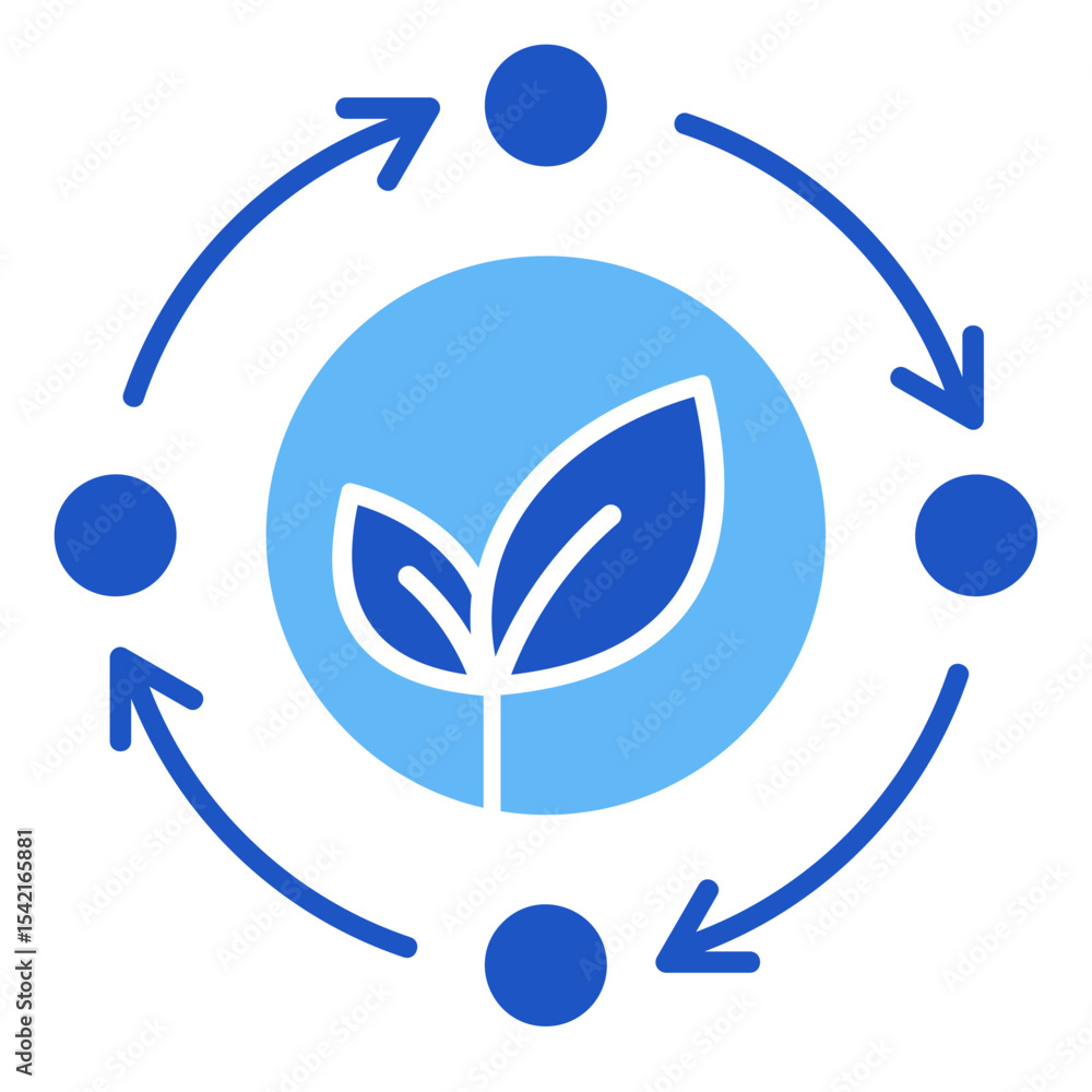 Obraz premium Sustainability Loop Icon Element For Design 
