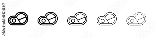 Steak icon Symbol concept for web design.simple line vector icon. logo illustration.