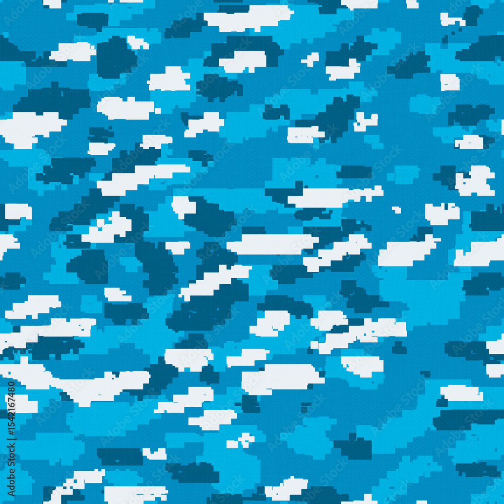 Fototapeta premium Seamless camouflage fabric texture. Hi-res (8000x8000) texture.