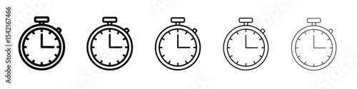 Timer icon Symbol concept for web design.simple line vector icon. logo illustration.