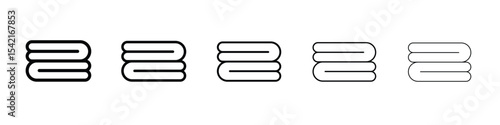 Towel icon Symbol concept for web design.simple line vector icon. logo illustration.