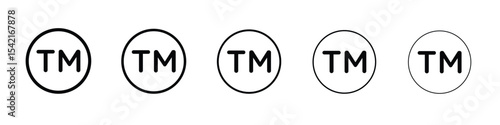 Trademark icon Symbol concept for web design.simple line vector icon. logo illustration.