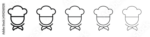 Chef icon Symbol concept for web design.simple line vector icon. logo illustration.