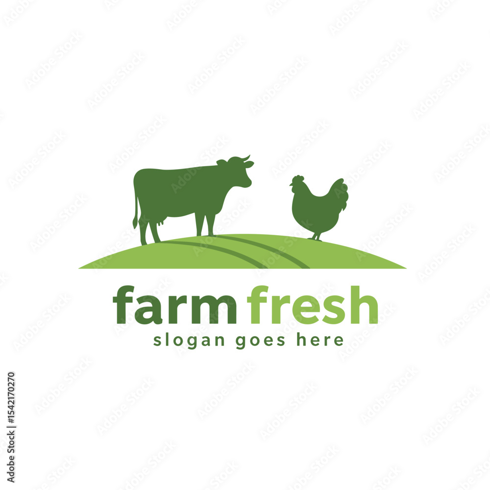 Obraz premium cattle, cow, angus, beef, dairy farm logo inspiration. livestock or farm design template. vector illustration vintage retro,emblem,sign,symbol