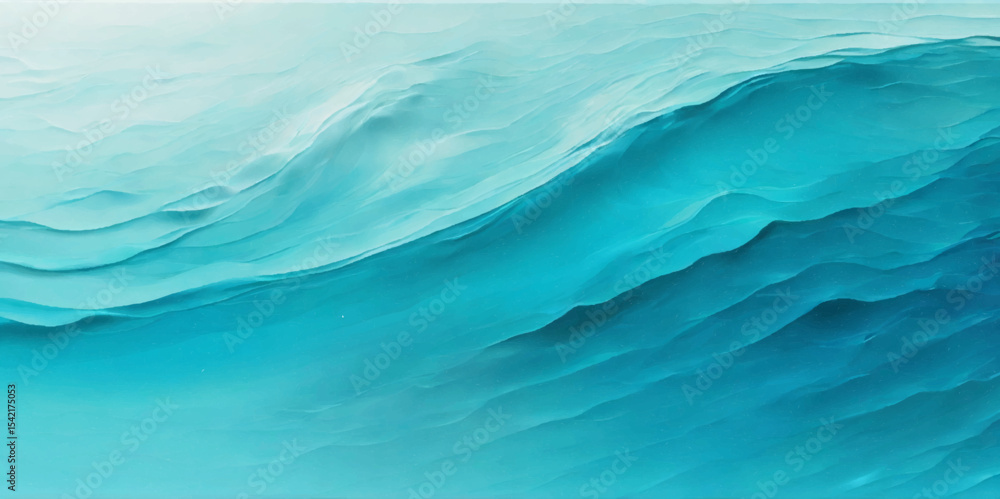 Obraz premium Watercolor surface ocean water wave, seamless blue water ocean wave background. Blue water ocean surfing wave