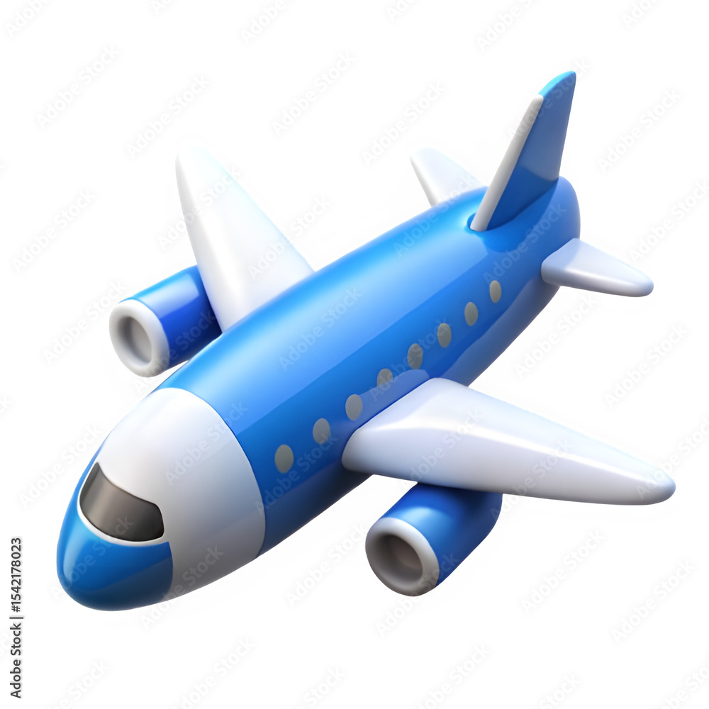 Fototapeta premium Download Free Cartoon Airplane PNG Image Transparent Background, Ready for Your Projects