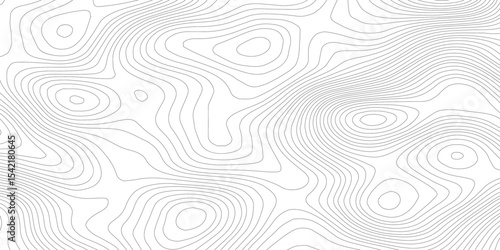 Abstract topographic wavy curve line background. Topography map pattern, Geographic curved relief. Topographic lines background. Vector illustration.