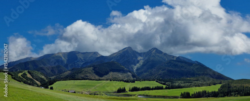 panoramic view of Tatra mountains. Slovakia