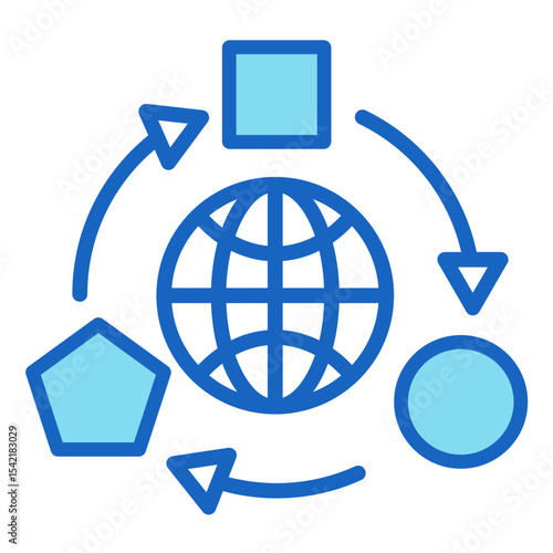 Adaptive Network  Icon Element For Design	