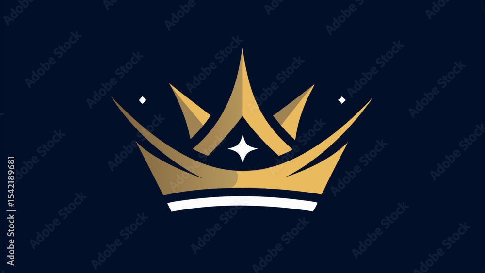 Fototapeta premium golden crown vector illustration