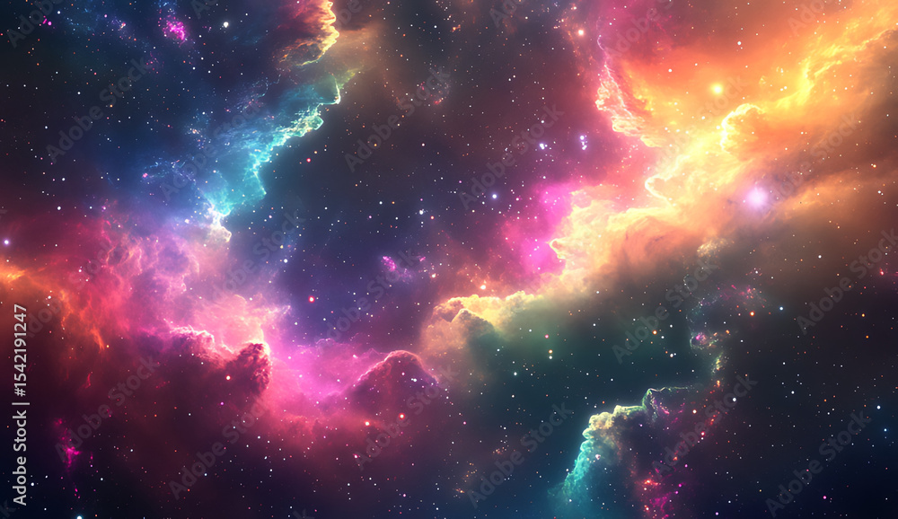 Obraz premium abstract colorful space background