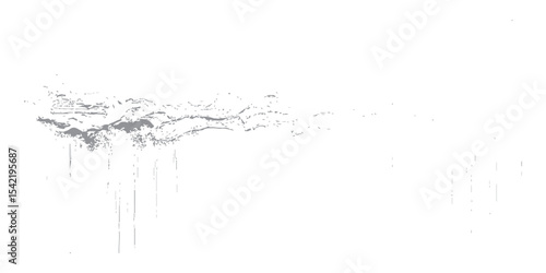 A new, flowing grunge background is produced by abstract black ink splatters combined with clear blue water splashes and transparent bubbles.