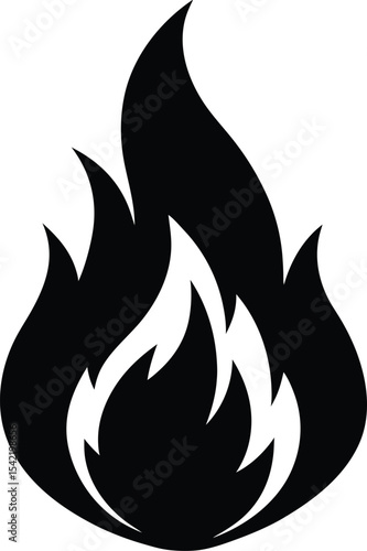 fire danger sign. flammable warning icon